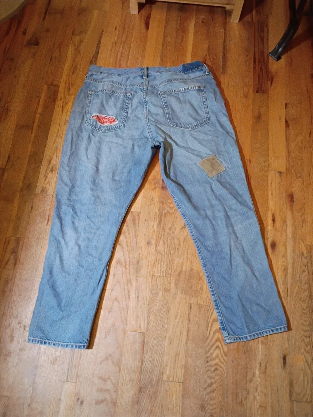 Lauren Ralph Lauren Distressed Patchwork Jeans Sz 18